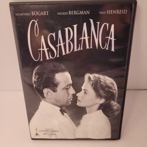Casablanca DVD Movie 1942 Humphrey Bogart Ingrid Bergman B&W Pre-Owned - Picture 1 of 4